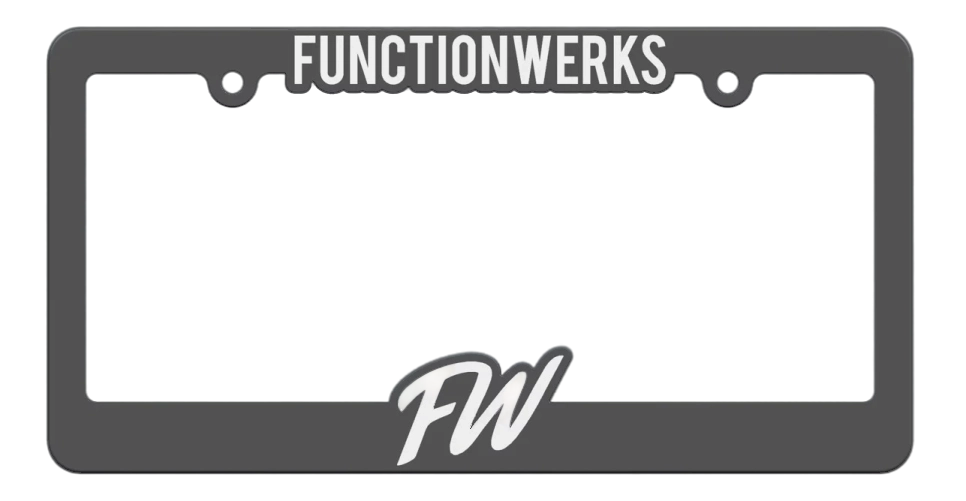 FunctionWerks License Plate Frame