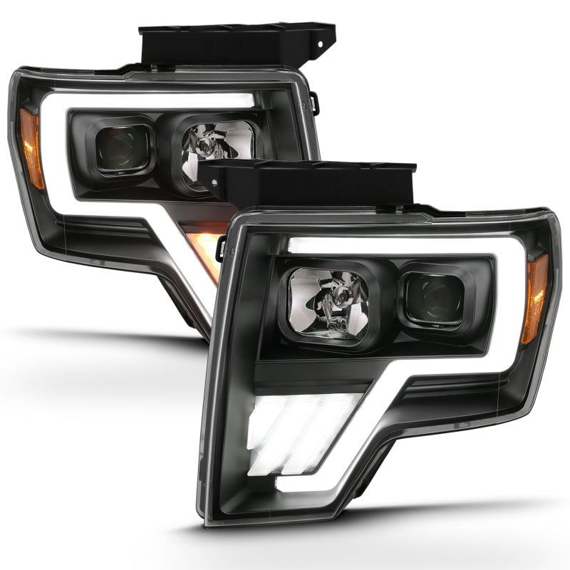 ANZO 2009-2013 Ford F-150 Projector Light Bar G4 Switchback H.L.Black Amber.