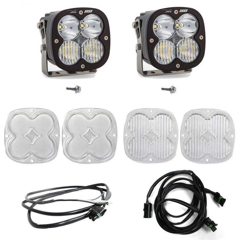 Baja Designs 2021+ Ford Bronco A Piller Light Kit XL80 D/C w/Upfitter.