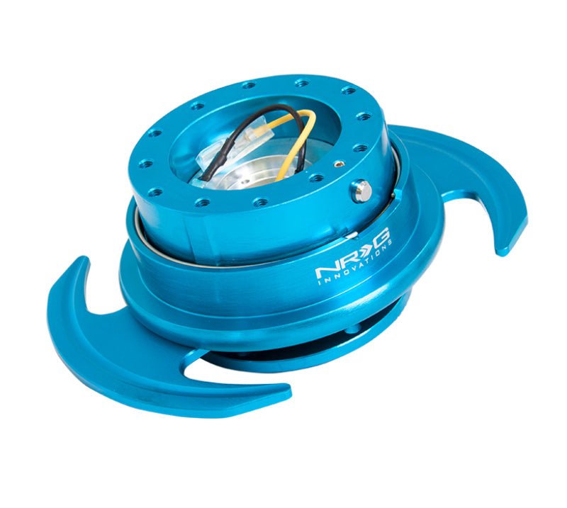 NRG Quick Release Kit Gen 3.0 - New Blue Body / New Blue Ring w/Handles.