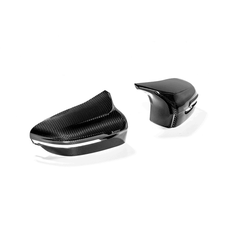 Akrapovic 2018+ BMW M5 (F90) / 2020 BMW M8 (F91/F92) Carbon Fiber Mirror Cap Set - High Gloss.