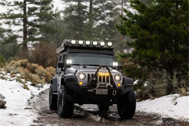 KC HiLiTES SlimLite 6in. LED Light 50w Spot Beam (Pair Pack System) - Black.