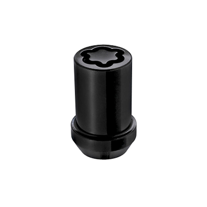 McGard Wheel Lock Nut Set - 4pk. (Tuner / Cone Seat) M12X1.5 / 13/16 Hex / 1.24in. Length - Black.