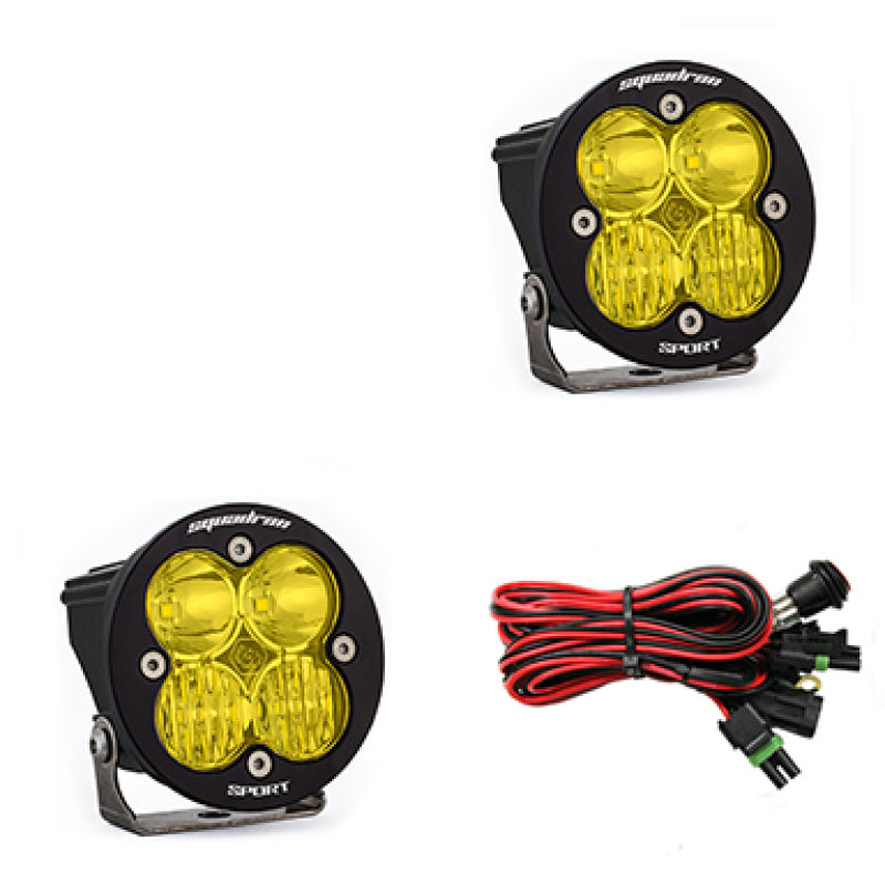 Baja Designs Squadron R Sport Driving/Combo Pair LED Light Pods - Amber.