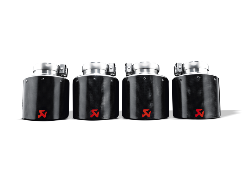 Akrapovic 06-13 Chevrolet Corvette ZO6/ZR1 (C6) Tail Pipe Set (Carbon 125 mm).