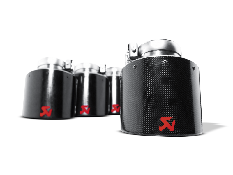 Akrapovic 06-13 Chevrolet Corvette ZO6/ZR1 (C6) Tail Pipe Set (Carbon 125 mm).