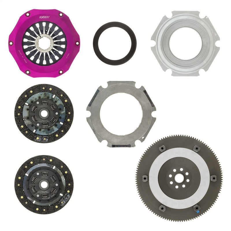 Exedy 04-17 Subaru WRX STI EJ255/EJ257 2.5L Twin-Organic Clutch Kit.