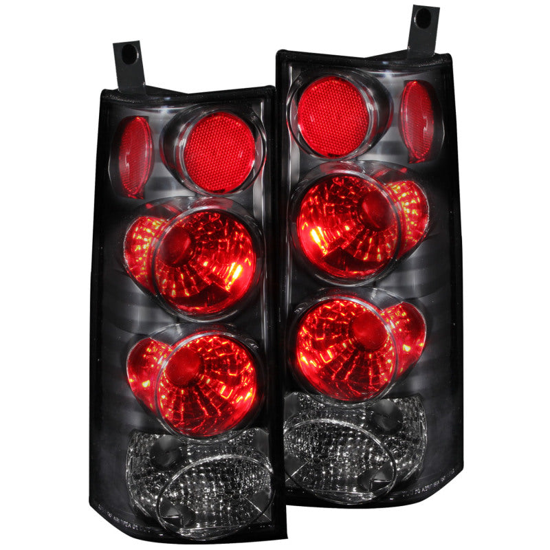 ANZO 2003-2015 Chevrolet Express Taillights Black.