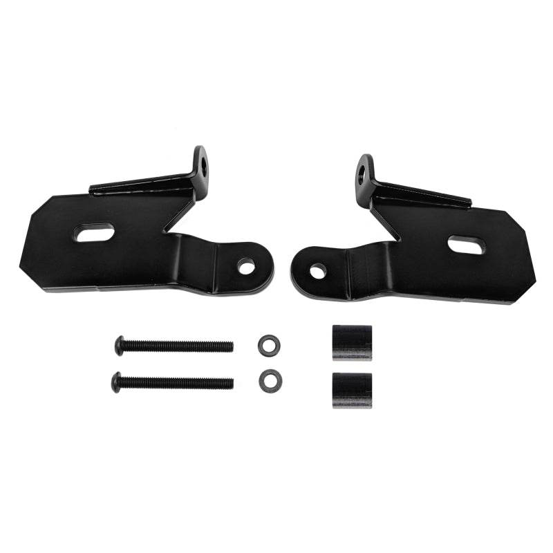 KC HiLiTES 18-19 Jeep Wrangler JL A-Pillar Light Mount Bracket Set (Pair) - Black.