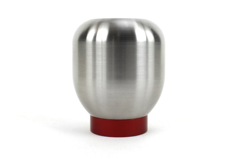 Perrin 17-18 Honda Civic Brushed Stainless Steel Large Shift Knob - 6 Speed.