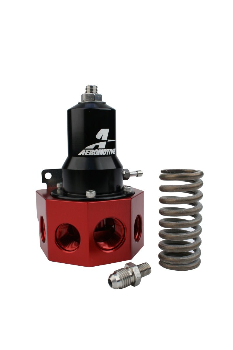 Aeromotive Regulator - 30-120 PSI - .500 Valve - 4x AN-08 and AN-10 inlets / AN-10 Bypass.