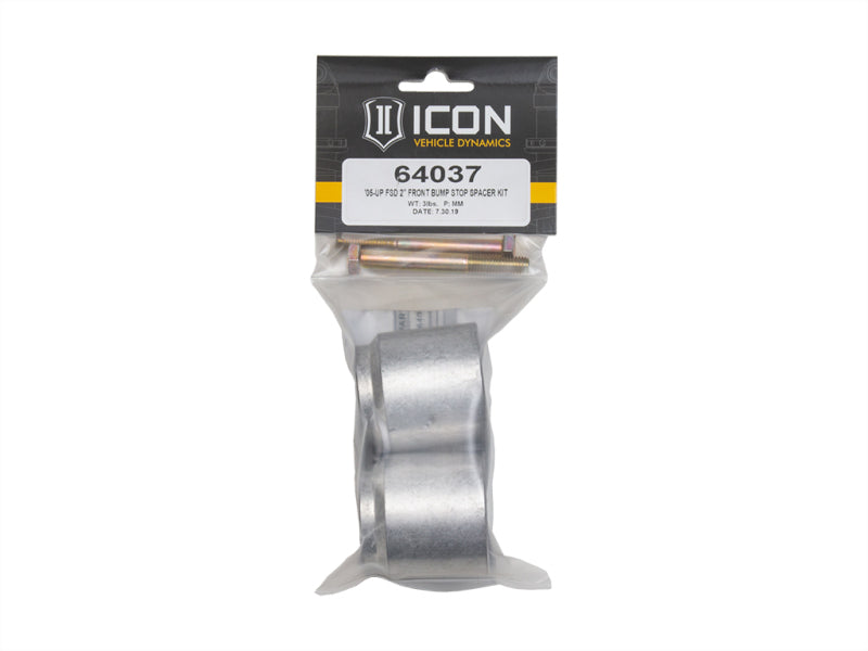 ICON 2005+ Ford F-250/F-350 2in Front Bump Stop Spacer Kit.