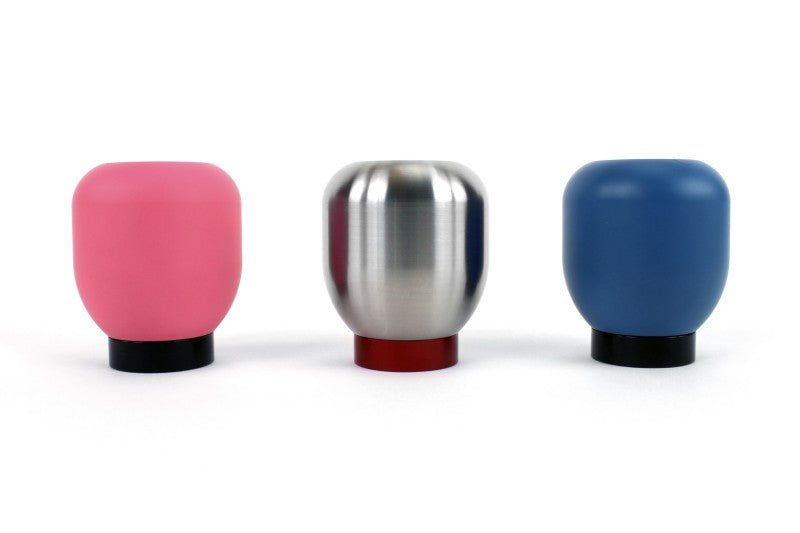 Perrin 17-18 Honda Civic Brushed Stainless Steel Large Shift Knob - 6 Speed.