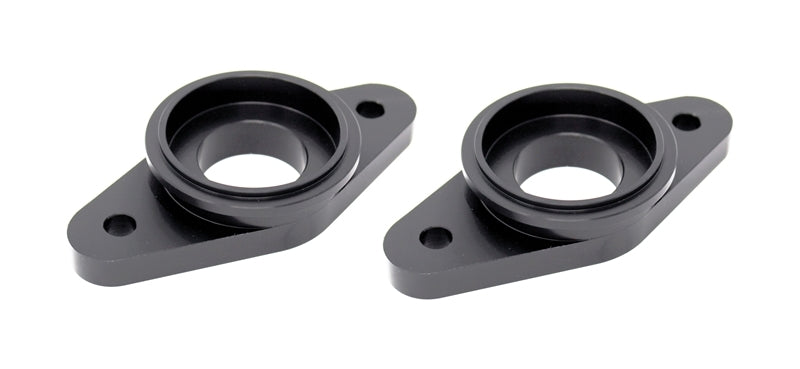 Torque Solution Billet Stock to Tial Blowoff Valve Adapter (Black): Nissan GTR R35 ALL.