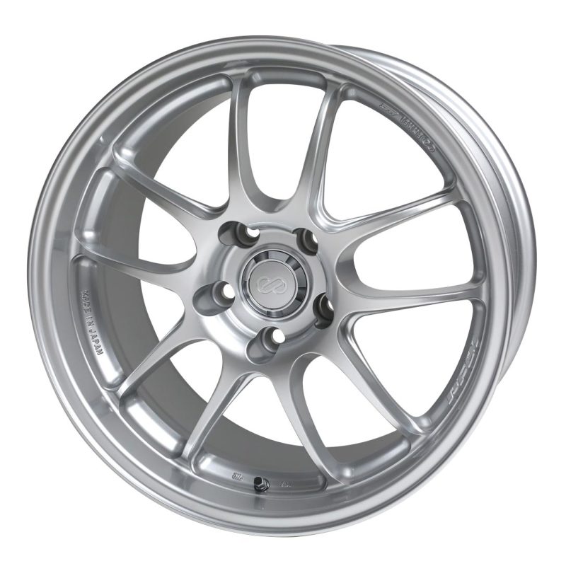 Enkei PF01 15x8 4x100 35mm Offset Silver Wheel.