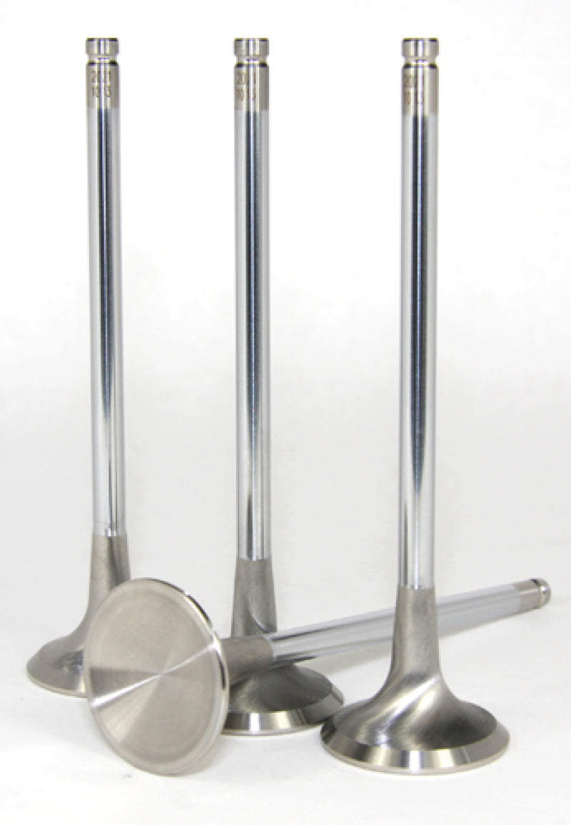 GSC P-D 4B11T Chrome Polished Super Alloy Exhaust Valve - 30mm Head (+1mm) - SET 8.
