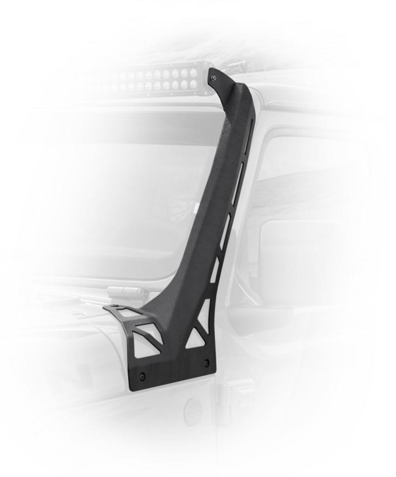 DV8 Offroad 2018+ Jeep Wrangler JL Over Windshield Light Bar Bracket.