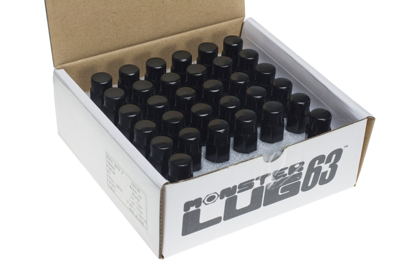 Wheel Mate Muteki HR38 Open End Lug Nuts 12x1.25 Black Chrome / Yellow Ring.
