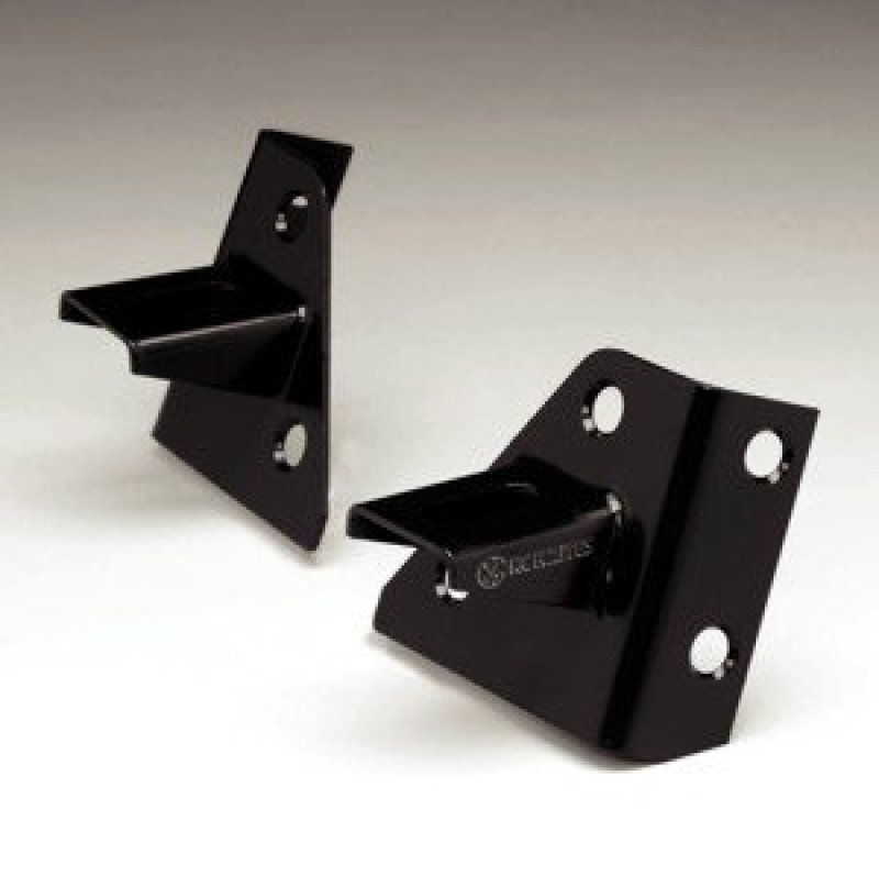 KC HiLiTES 86-95 Jeep YJ Windshield Hinge Light Mount Bracket Set (Pair) - Black.