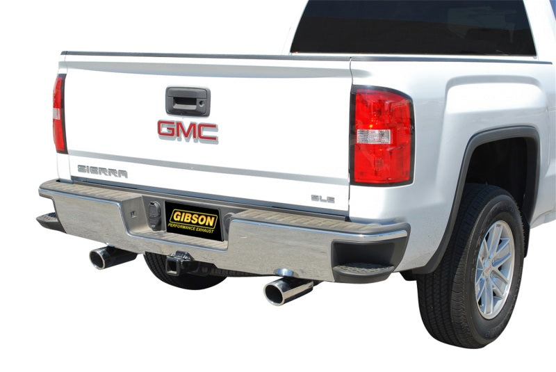 Gibson 15-18 Chevrolet Silverado 1500 LS 5.3L 3in/2.25in Cat-Back Dual Split Exhaust - Aluminized.