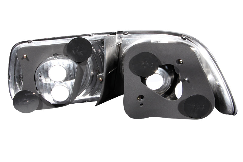 ANZO 1996-2000 Honda Civic Taillights Black.