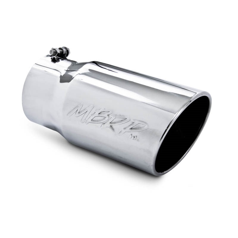 MBRP Universal Tip 6 O.D. Angled Rolled End 5 inlet 12 length.