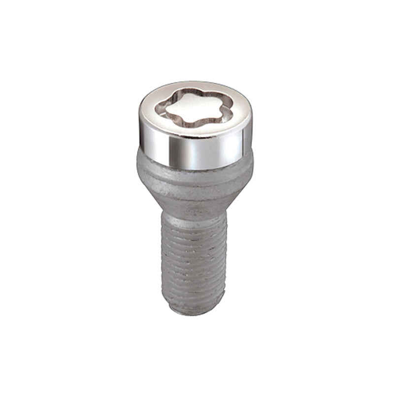 McGard Wheel Lock Bolt Set - 4pk. (Cone Seat) M14X1.25 / 17mm Hex / 27.3mm Shank Length - Chrome.