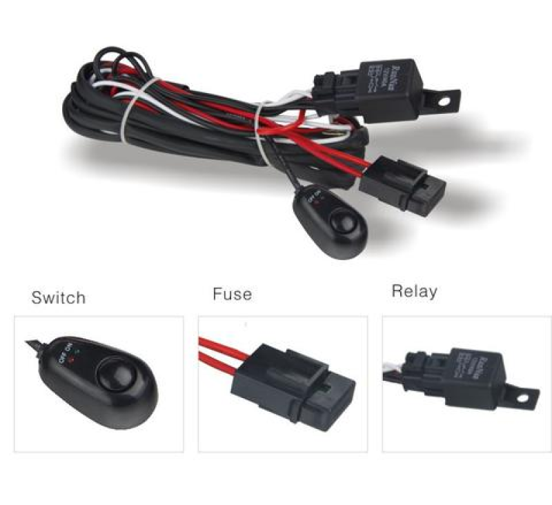 DV8 Offroad Wiring Harness w/ Relay & Switch.