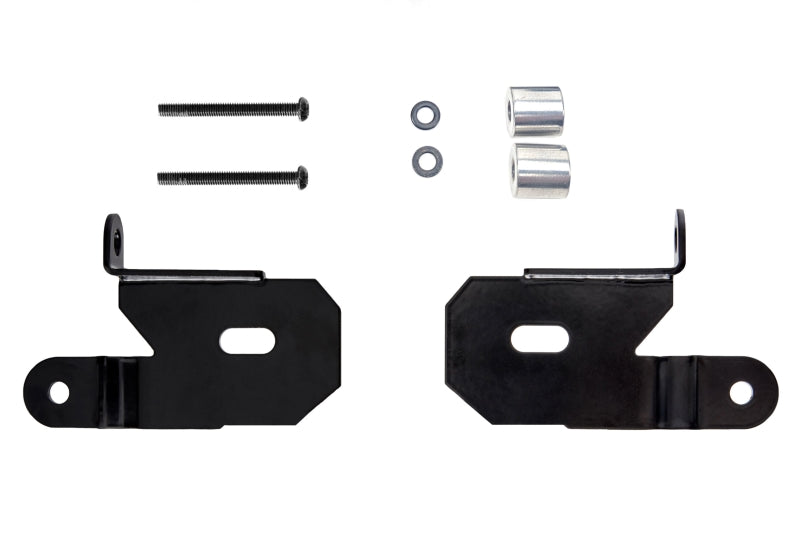 KC HiLiTES 18-19 Jeep Wrangler JL A-Pillar Light Mount Bracket Set (Pair) - Black.