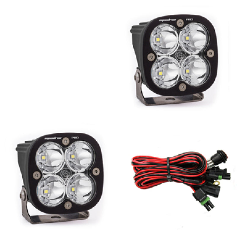 Baja Designs Squadron Pro Series Spot Pattern LED Light Pods.