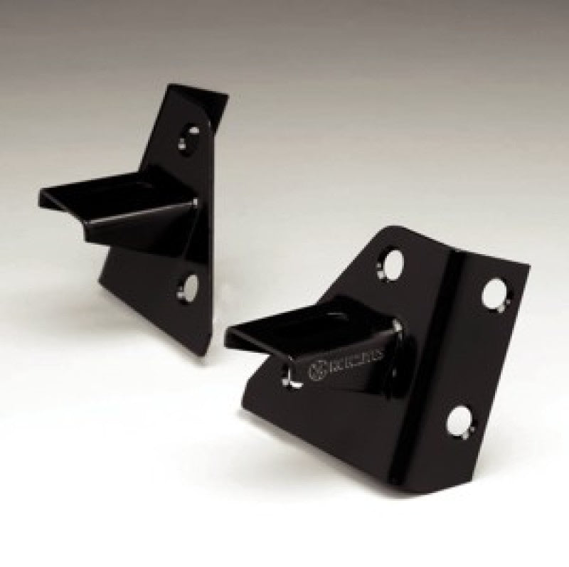 KC HiLiTES 86-95 Jeep YJ Windshield Hinge Light Mount Bracket Set (Pair) - Black.