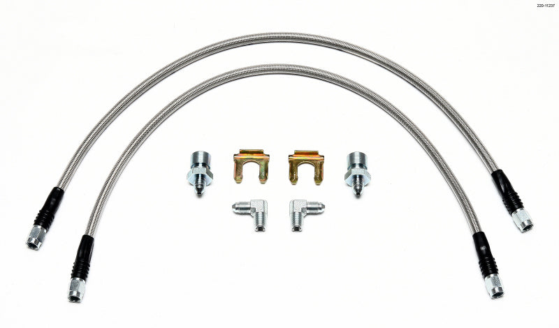 Wilwood Flexline Kit 22 inch 3/8-24 to 90 Degree.