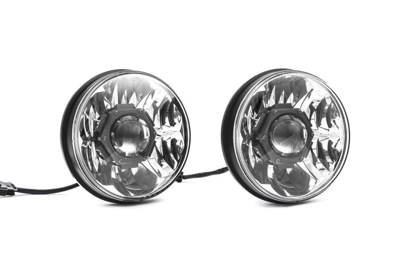 KC HiLiTES 07-18 Jeep JK (Not for Rubicon/Sahara) 7in. Gravity LED Pro DOT Headlight (Pair Pack Sys).