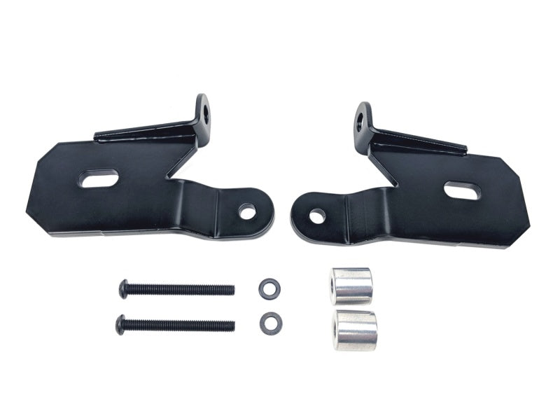 KC HiLiTES 18-19 Jeep Wrangler JL A-Pillar Light Mount Bracket Set (Pair) - Black.