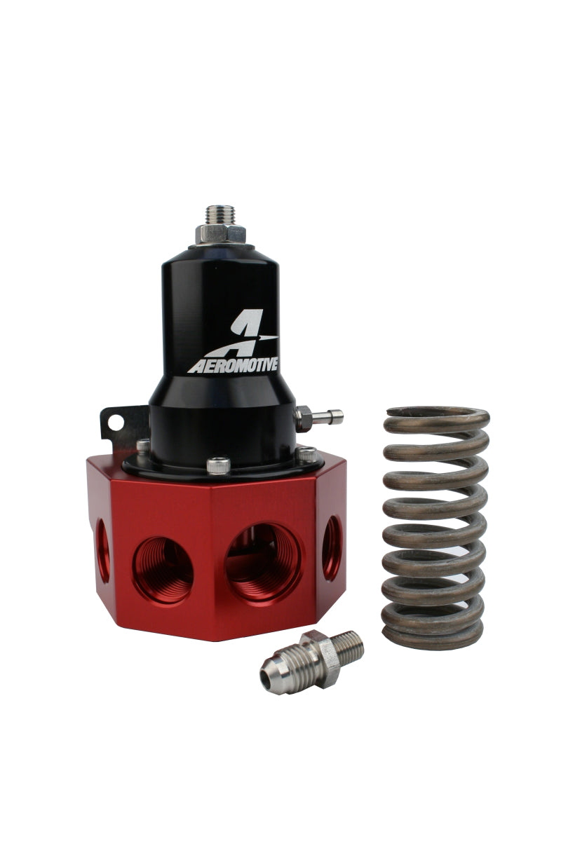 Aeromotive Regulator - 30-120 PSI - .500 Valve - 4x AN-08 and AN-10 inlets / AN-10 Bypass.