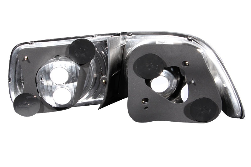 ANZO 1996-2000 Honda Civic Taillights Black.
