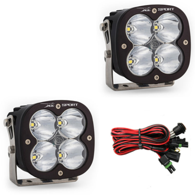 Baja Designs XL Sport Series High Speed Spot Pattern Pair LED Light Pods.