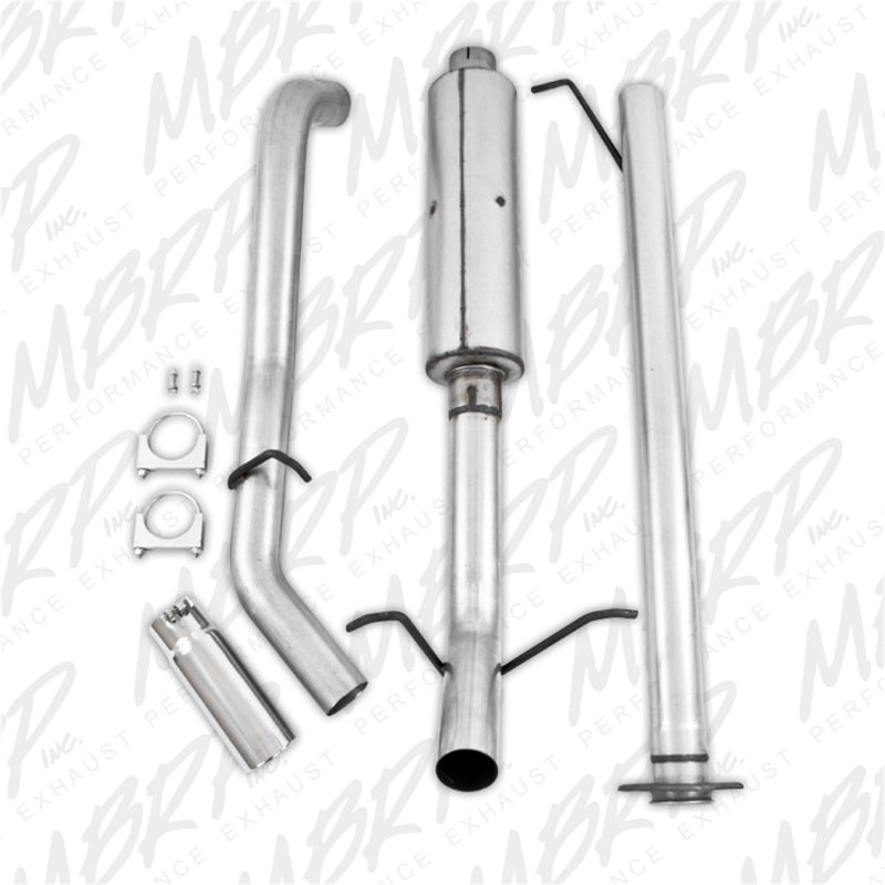 MBRP 2007-2008 Chev/GMC 1500 (Next Gen.) CC EC 66 bed 4.8/5.3L Cat Back Single Side.