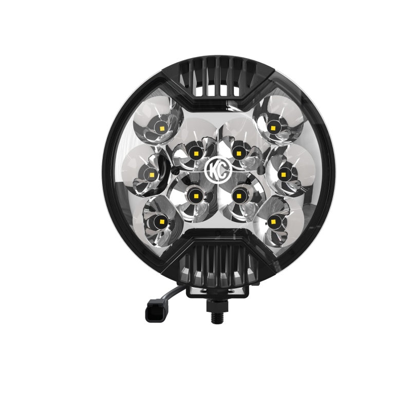 KC HiLiTES SlimLite 6in. LED Light 50w Spot Beam (Pair Pack System) - Black.