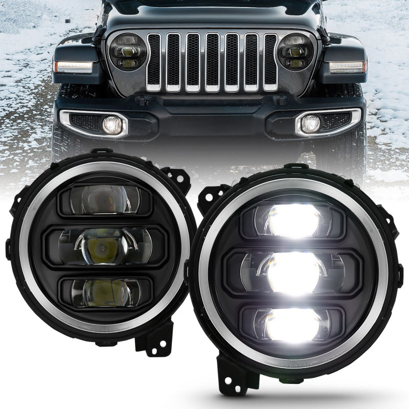 ANZO 2018-2019 Jeep Wrangler Full Led ProjectorH.L Black.