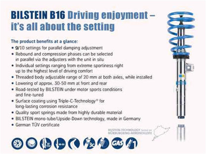 Bilstein B16 Coilover Kit | 48-132626