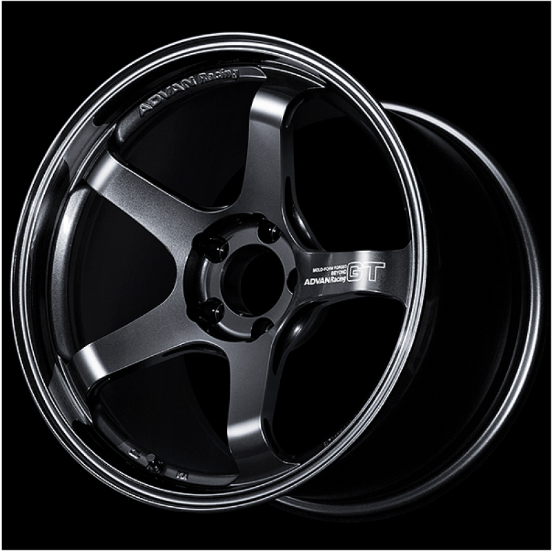 Advan GT Beyond 18X9.5 +25 5x112 Racing Titanium Black Wheel