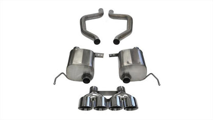 Corsa 2015 Corvette Z06 2.75in Axle Back Exhaust Polished Dual Rear Exit Quad 4.5in Tip (Sport)