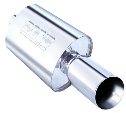 Borla Boomer Muffler Thumper Oval 2-1/4in In 4in Side Rount Out
