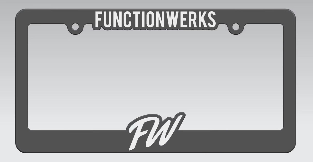 FunctionWerks License Plate Frame