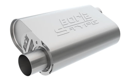 Borla CrateMuffler SBC Hot 350/383 2.5in Offset/Center 14in x 4.35in x 9in S-Type Muffler