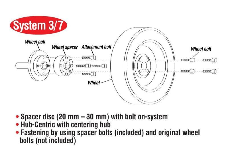 Eibach Pro-Spacer System 5mm Spacer / 5x100 Bolt Pattern / Hub 56 For 04-07 Subaru Impreza WRX