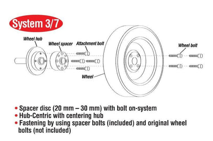 Eibach Pro-Spacer 10mm Spacer / Bolt Pattern 5x112 / Hub Center 66.5 for 05-10 Mercedes-Benz CLS