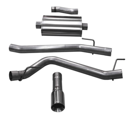 Corsa 2020 Jeep Gladiator JT 3.6L, Single Side Exit Cat-Back Exhaust w/ Single 4in Polished Tip