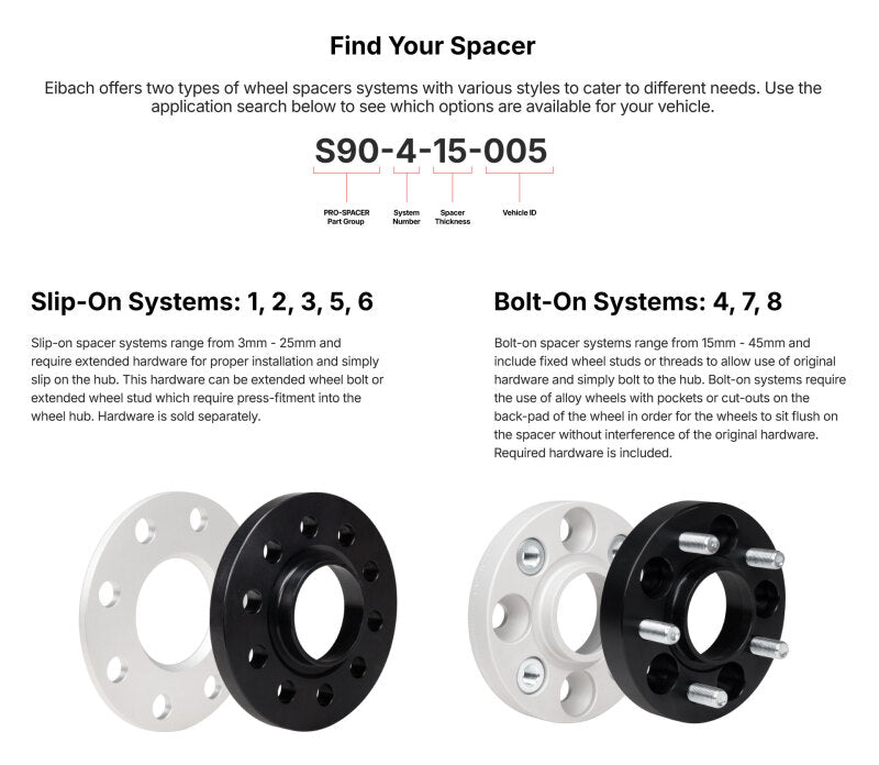 Eibach Pro-Spacer 25mm Spacer / Bolt Pattern 5x112 / Hub Center 57.1 for 96-01 Audi A4 (B5)